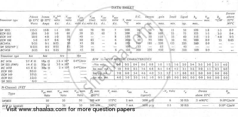 Electronic Circuit Analysis and Design 2006-2007 - B.E. - Semester 4 (SE Second Year) - University of Mumbai question paper with PDF download