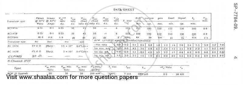 Electronic Circuit Analysis and Design 2009-2010 - B.E. - Semester 4 (SE Second Year) - University of Mumbai question paper with PDF download