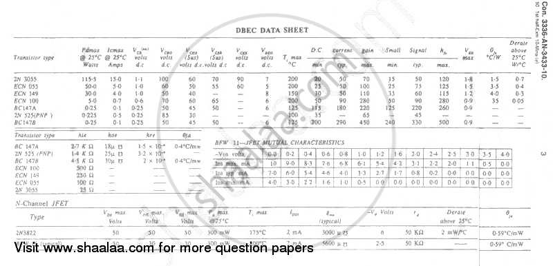 Electronic Circuit Analysis and Design 2009-2010 - B.E. - Semester 4 (SE Second Year) - University of Mumbai question paper with PDF download