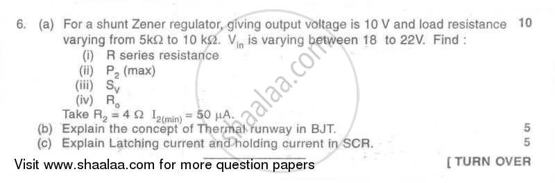Electronic Devices and Circuits 1 2008-2009 - B.E. - Semester 3 (SE Second Year) - University of Mumbai question paper with PDF download