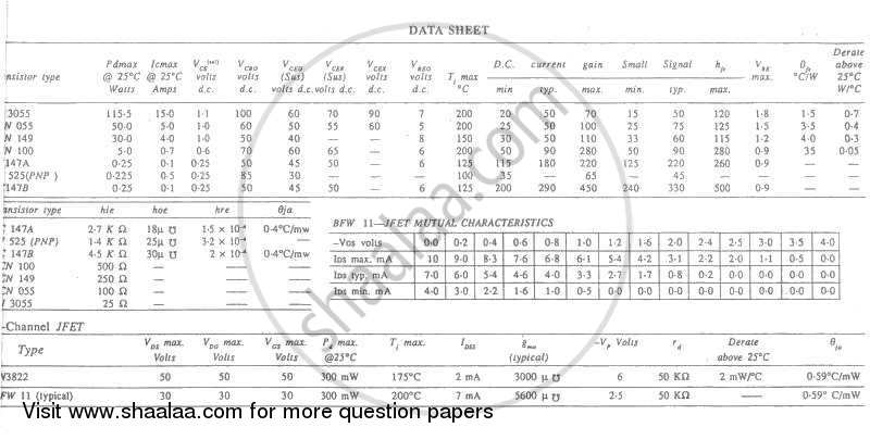 Electronic Devices and Circuits 2 2008-2009 - B.E. - Semester 4 (SE Second Year) - University of Mumbai question paper with PDF download