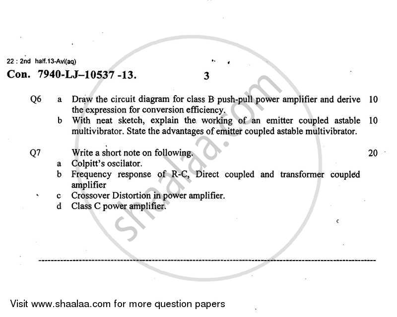 Electronic Devices and Circuits 2 2013-2014 - B.E. - Semester 4 (SE Second Year) - University of Mumbai question paper with PDF download