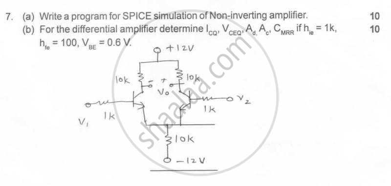 Electronic Devices and Circuits 2009-2010 - B.E. - Semester 3 (SE Second Year) - University of Mumbai question paper with PDF download