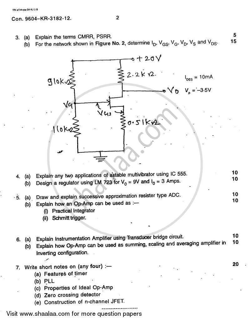 Electronics Devices and Linear Circuits 2012-2013 - B.E. - Semester 3 (SE Second Year) - University of Mumbai question paper with PDF download