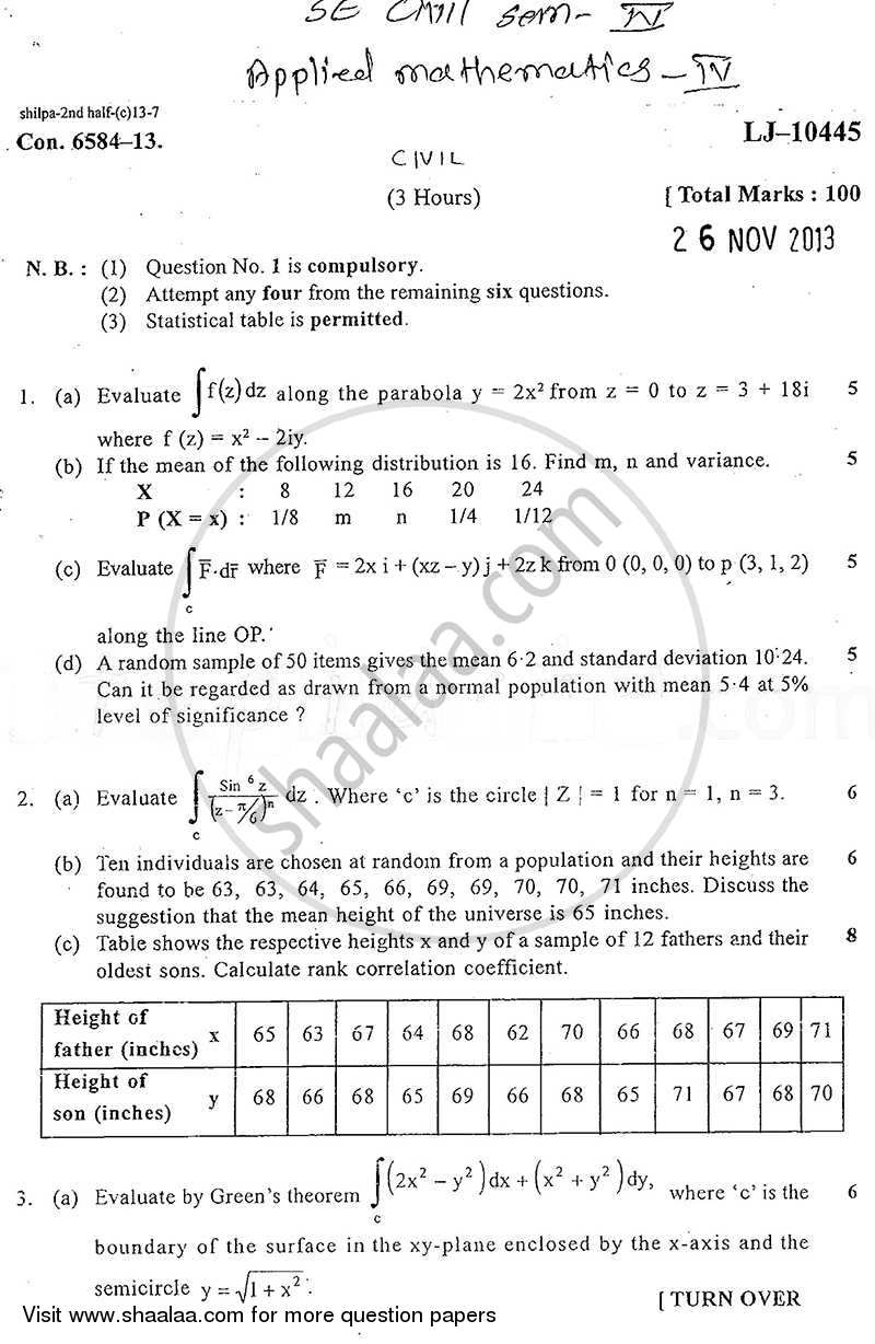 Elements of Power System 2013-2014 - B.E. - Semester 4 (SE Second Year) - University of Mumbai question paper with PDF download