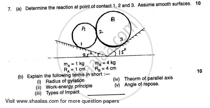 Engineering Mechanics 2011-2012 - B.E. - Semester 1 (FE First Year) - University of Mumbai question paper with PDF download