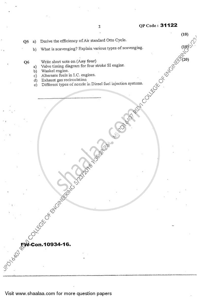 I.C. Engineering 2015-2016 - B.E. - Semester 5 (TE Third Year) - University of Mumbai question paper with PDF download