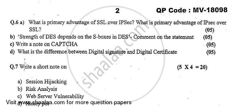 Information and Network Security 2013-2014 - B.E. - Semester 6 (TE Third Year) - University of Mumbai question paper with PDF download