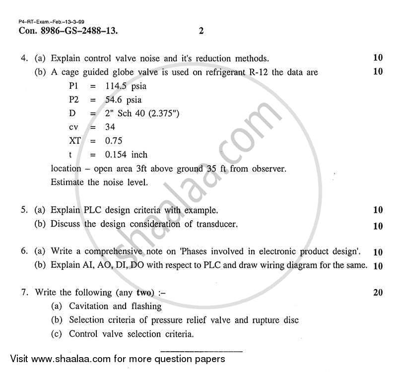 Instrument and System Design 2012-2013 - B.E. - Semester 8 (BE Fourth Year) - University of Mumbai question paper with PDF download