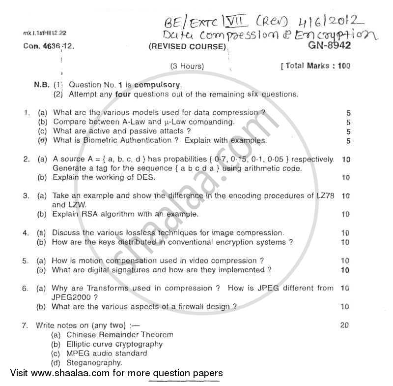 IT in Construction 2011-2012 - B.E. - Semester 7 (BE Fourth Year) - University of Mumbai question paper with PDF download