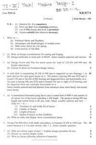 Internal Combustion Engines 2012-2013 BE Mechanical Engineering Semester 6  (TE Third Year) Old question paper with PDF download