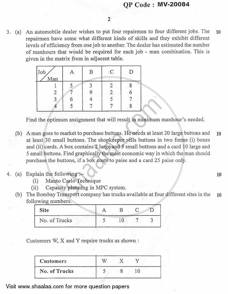 Manufacturing Planning and Control 2013-2014 - B.E. - Semester 7 (BE Fourth Year) - University of Mumbai question paper with PDF download