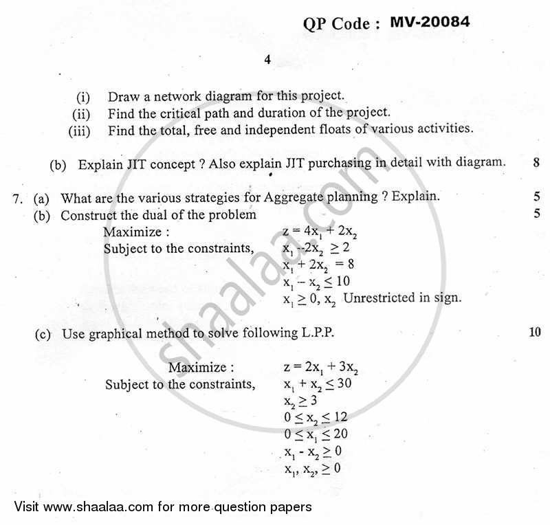 Manufacturing Planning and Control 2013-2014 - B.E. - Semester 7 (BE Fourth Year) - University of Mumbai question paper with PDF download