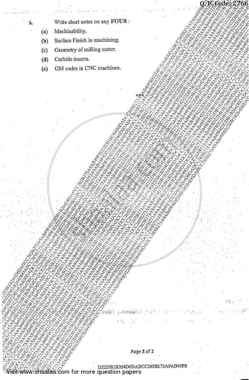 Material Technology 2017-2018 - B.E. - Semester 4 (SE Second Year) - University of Mumbai question paper with PDF download