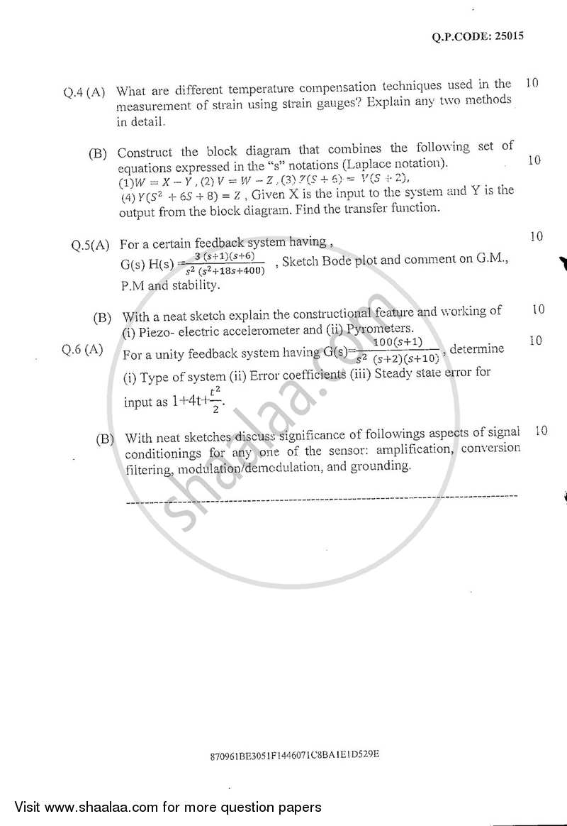 Mechanical Measurement and Control 2017-2018 - B.E. - Semester 5 (TE Third Year) - University of Mumbai question paper with PDF download