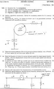 Internal Combustion Engines 2012-2013 BE Mechanical Engineering Semester 6  (TE Third Year) Old question paper with PDF download