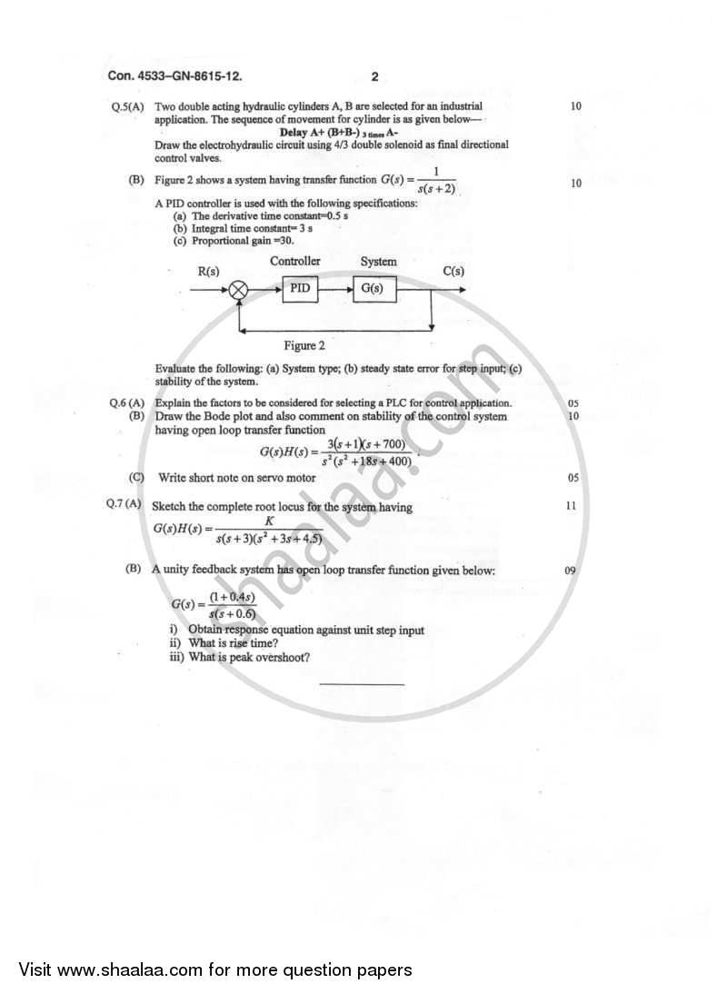 Mechatronics 2011-2012 - B.E. - Semester 6 (TE Third Year) - University of Mumbai question paper with PDF download