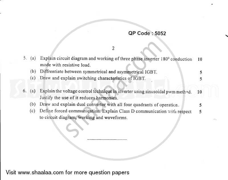 Power Electronics 1 2014-2015 - B.E. - Semester 6 (TE Third Year) - University of Mumbai question paper with PDF download