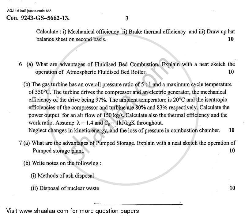 Power Plant Engineering 2012-2013 - B.E. - Semester 7 (BE Fourth Year) - University of Mumbai question paper with PDF download