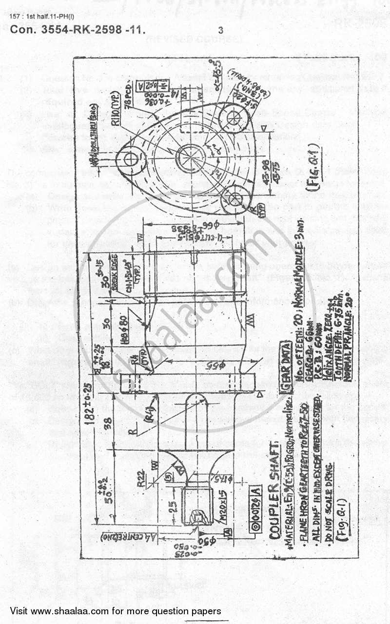 Process Engineering and Tooling 2010-2011 - B.E. - Semester 6 (TE Third Year) - University of Mumbai question paper with PDF download
