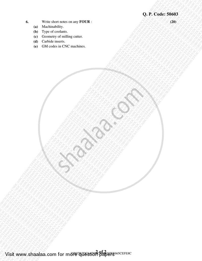 Production Process 2 2017-2018 - B.E. - Semester 4 (SE Second Year) - University of Mumbai question paper with PDF download