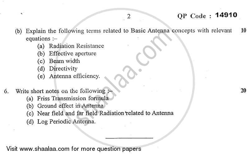 RF Modelling and Antennas 2014-2015 - B.E. - Semester 5 (TE Third Year) - University of Mumbai question paper with PDF download