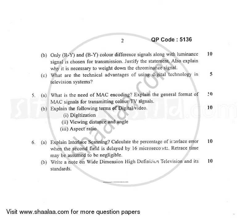 Television Engineering 2014-2015 - B.E. - Semester 6 (TE Third Year) - University of Mumbai question paper with PDF download