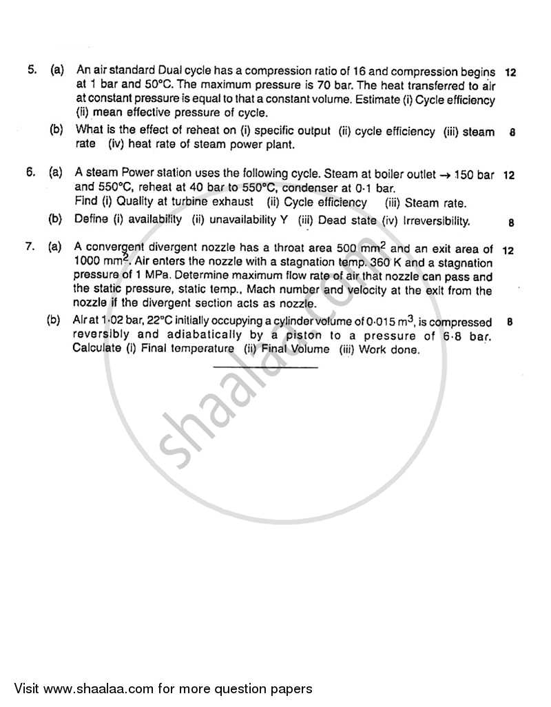 Thermodynamics 2008-2009 - B.E. - Semester 3 (SE Second Year) - University of Mumbai question paper with PDF download