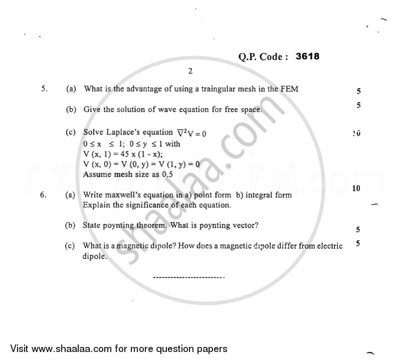 Wave Theory and Propagation 2014-2015 - B.E. - Semester 4 (SE Second Year) - University of Mumbai question paper with PDF download