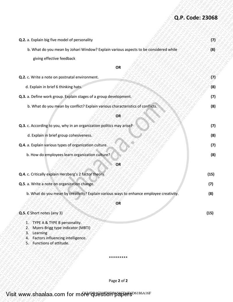 Foundation of Human Skills 2017-2018 - B.M.S - Semester 1 - University of Mumbai question paper with PDF download