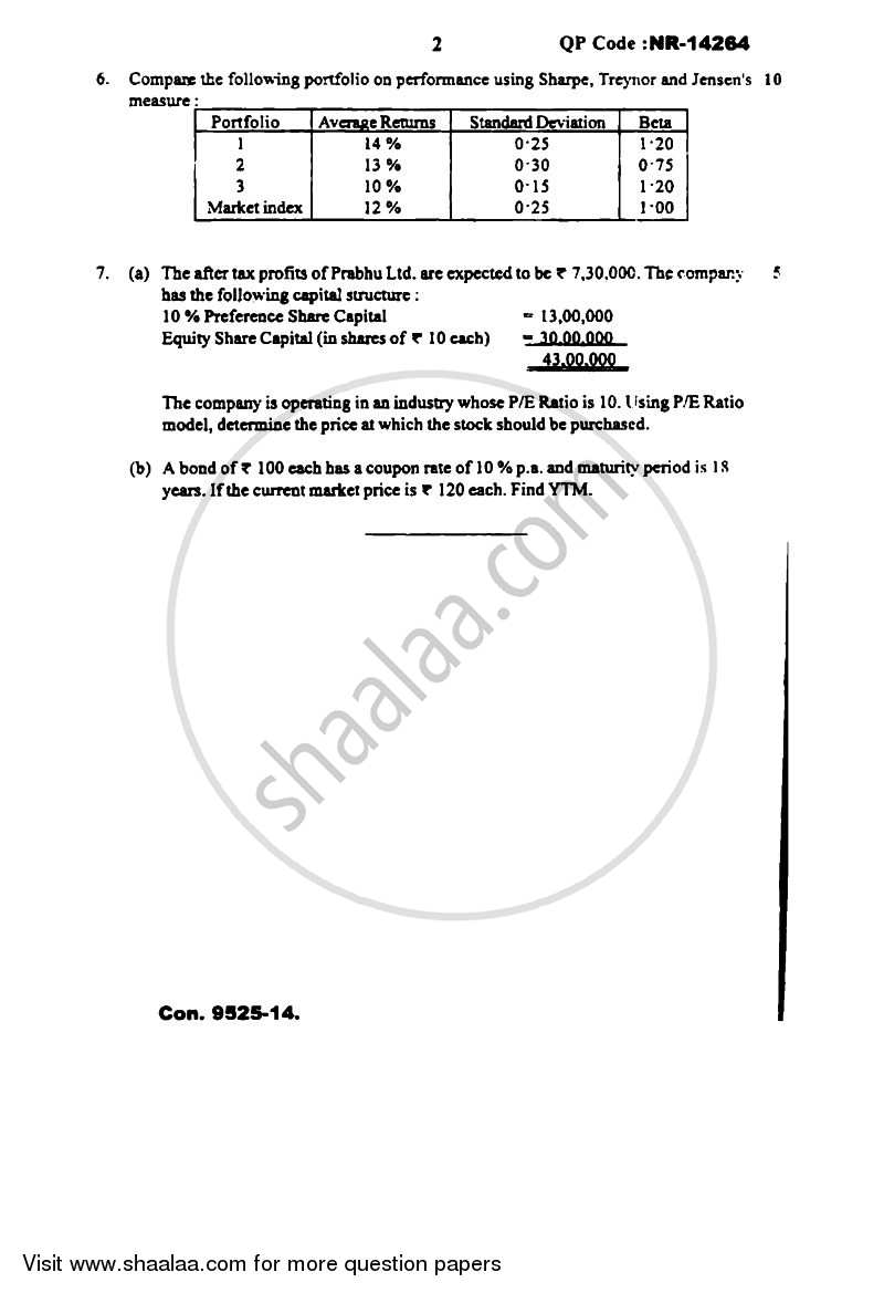 Investment Analysis & Portfolio Management 2013-2014 - B.M.S - Semester 6 - University of Mumbai question paper with PDF download