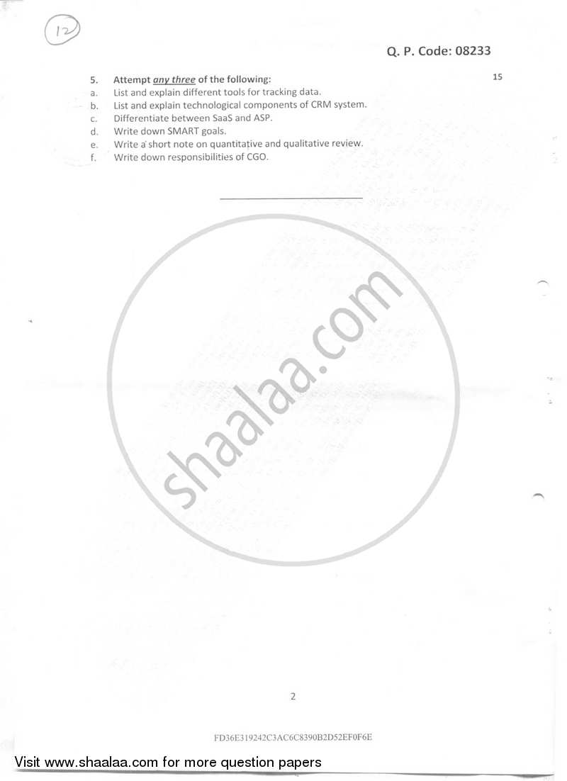 Green Computing 2017-2018 - B.Sc. - Semester 2 (FYBSc I.T) - University of Mumbai question paper with PDF download