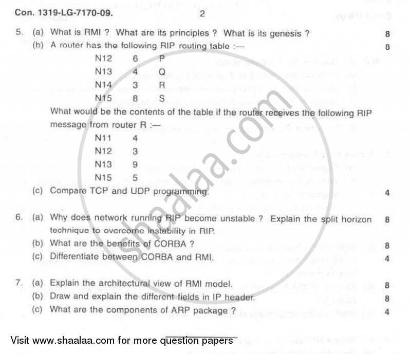 Internet Technology 2008-2009 - B.Sc. - Semester 6 (TYBSc I.T) - University of Mumbai question paper with PDF download