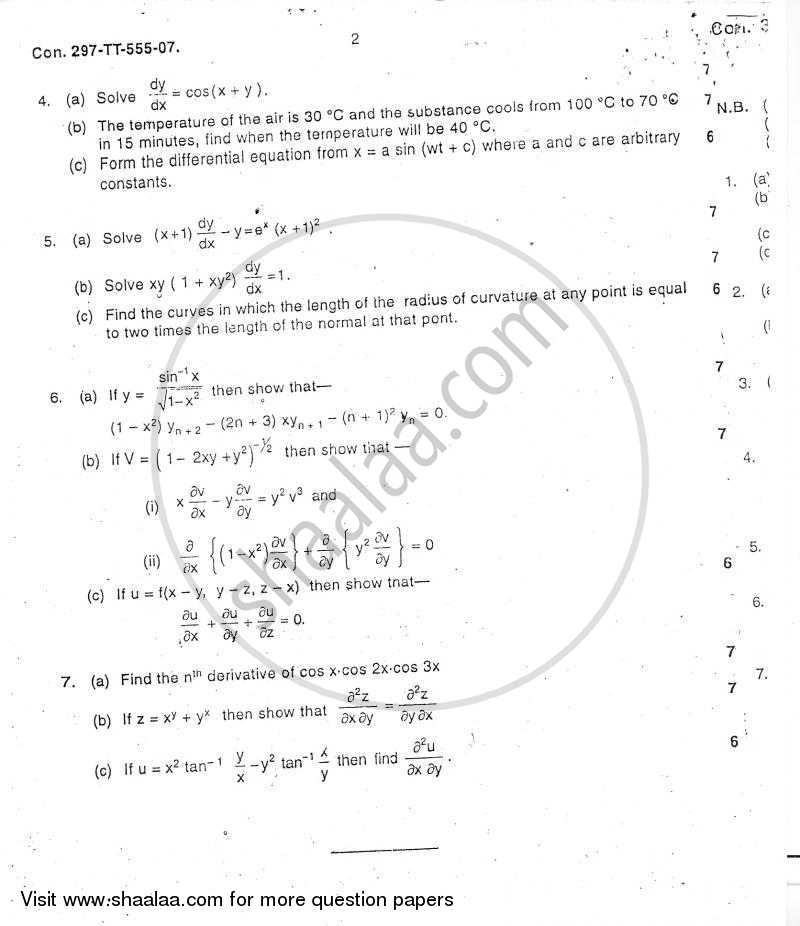 Mathematics 1 2008-2009 - B.Sc. - Semester 1 (FYBSc I.T) - University of Mumbai question paper with PDF download