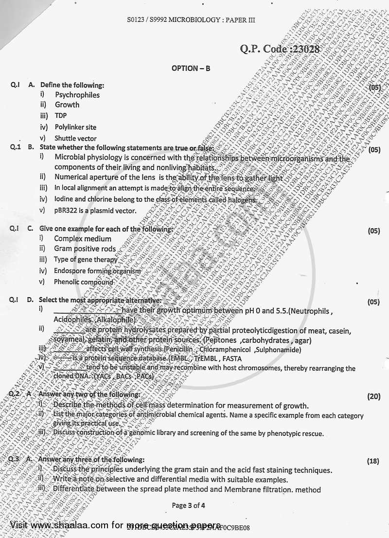 Metabolism and Biology of Macromolecules 2017-2018 - B.Sc. - Semester 3 (SYBSc) - University of Mumbai question paper with PDF download