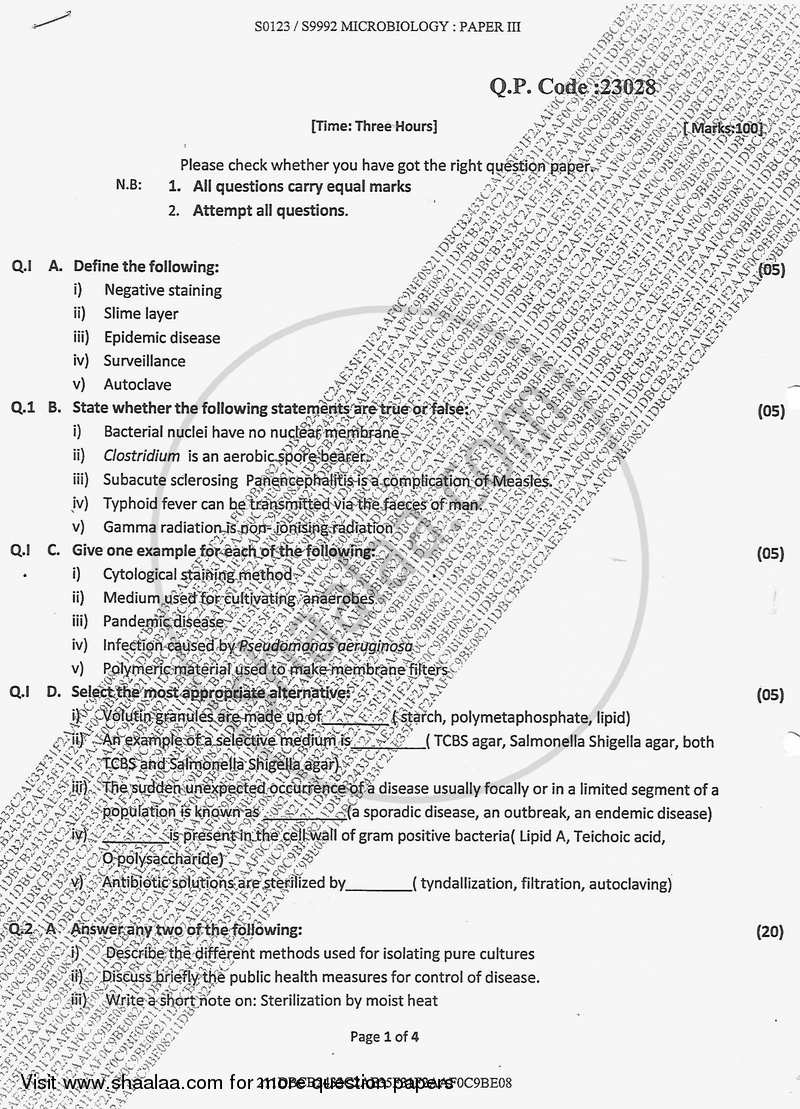 Metabolism and Biology of Macromolecules 2017-2018 - B.Sc. - Semester 3 (SYBSc) - University of Mumbai question paper with PDF download