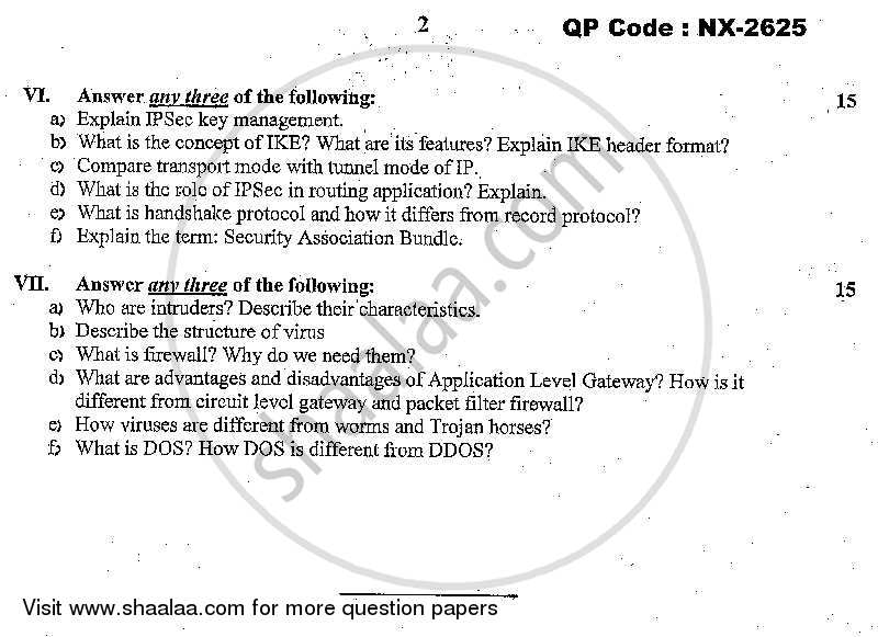 Network Security 2013-2014 - B.Sc. - Semester 5 (TYBSc I.T) - University of Mumbai question paper with PDF download