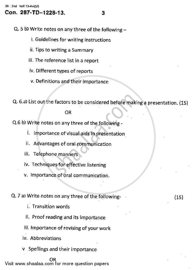 Professional Communication Skills 2013-2014 - B.Sc. - Semester 1 (FYBSc I.T) - University of Mumbai question paper with PDF download