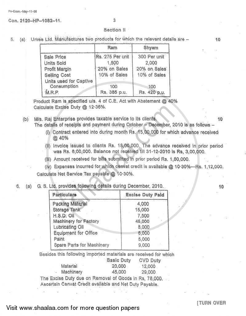 Advanced Auditing 2010-2011 - M.Com. - Part 2 - University of Mumbai question paper with PDF download