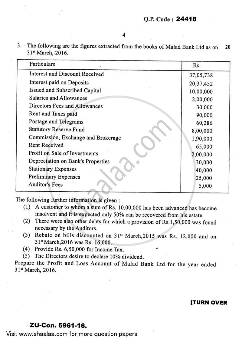 Advanced Financial Accounting 2015-2016 - M.Com. - Semester 1 - University of Mumbai question paper with PDF download