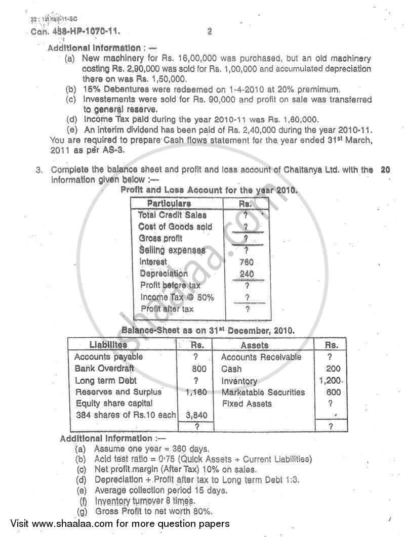 Advanced Financial Management 2010-2011 - M.Com. - Part 2 - University of Mumbai question paper with PDF download