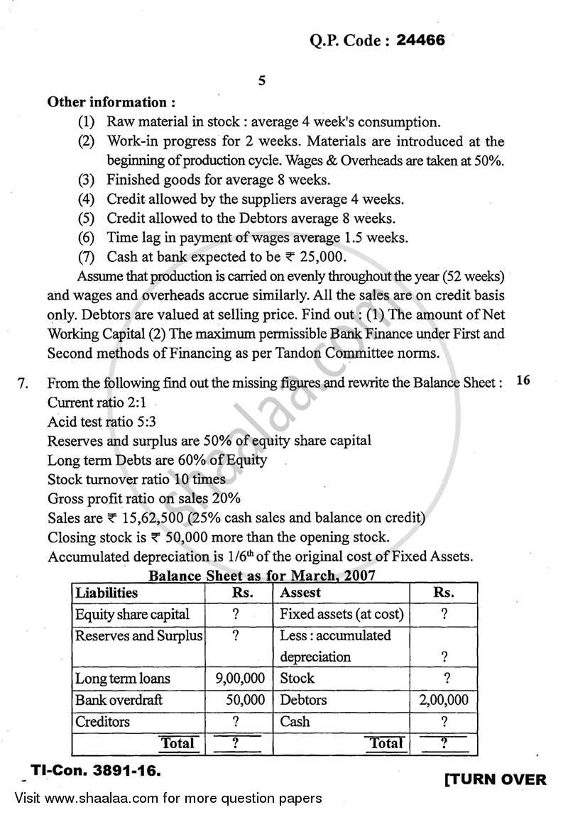 Advanced Financial Management 2015-2016 - M.Com. - Part 2 - University of Mumbai question paper with PDF download