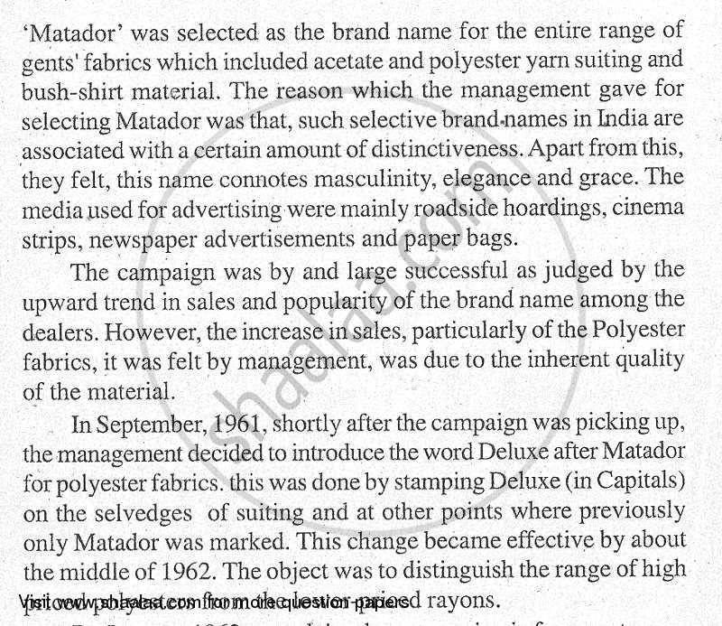 Marketing Strategy and Plan 2011-2012 - M.Com. - Part 1 - University of Mumbai question paper with PDF download