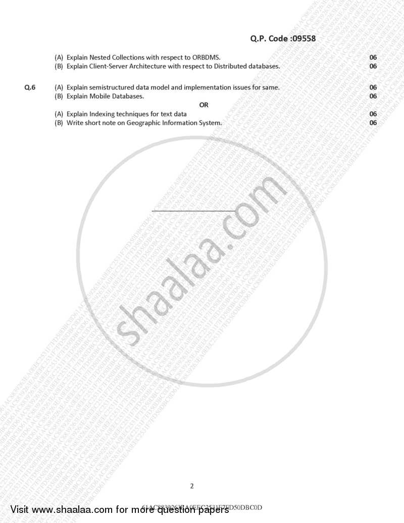 Data Warehousing and Mining 2016-2017 - M.Sc. - Semester 1 - University of Mumbai question paper with PDF download