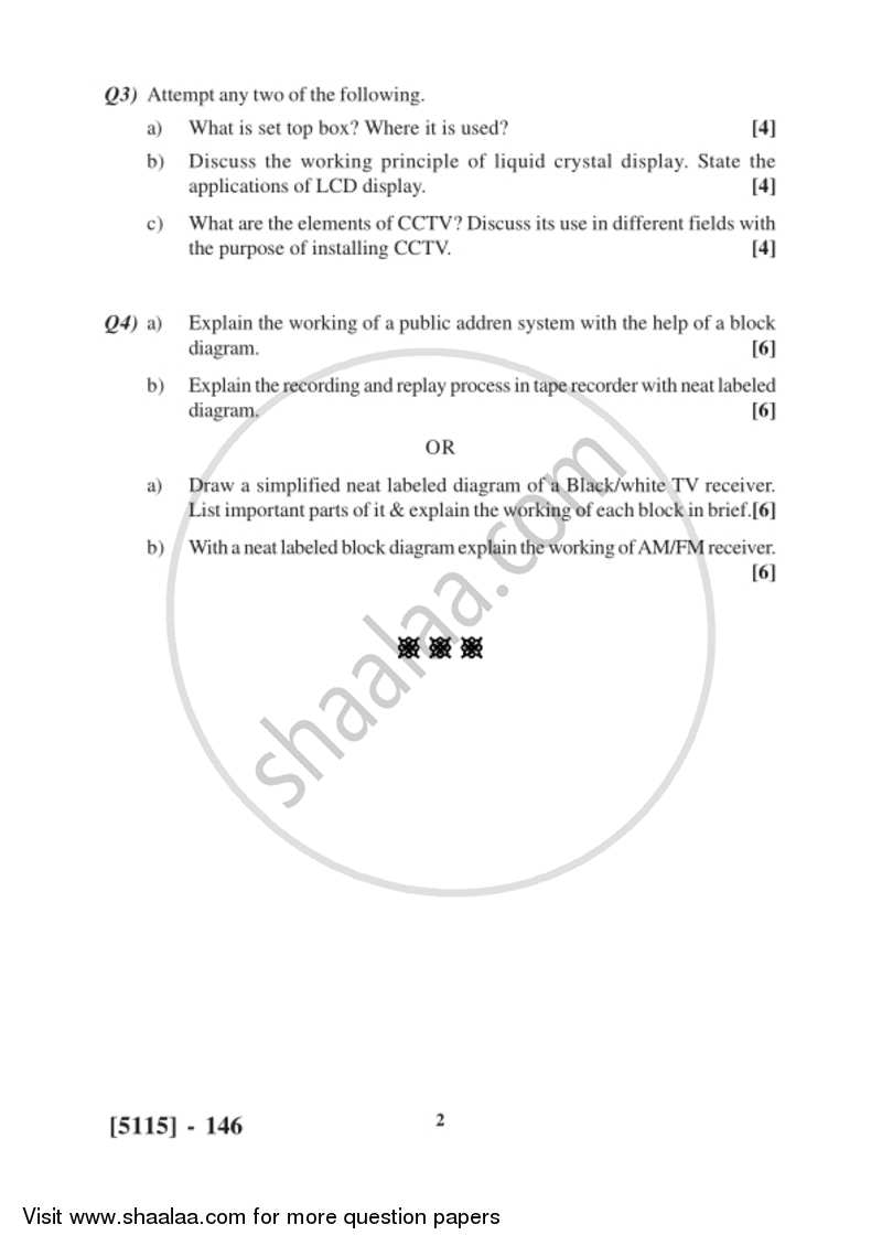 Audio, Video and Office Equipments - A 2016-2017 Semester 3 (FYBSc) - University of Pune question paper with PDF download