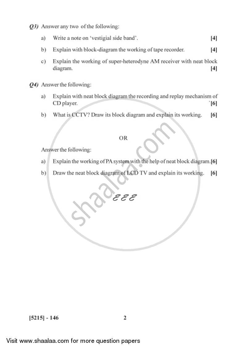 Audio, Video and Office Equipments - A 2017-2018 Semester 3 (FYBSc) - University of Pune question paper with PDF download