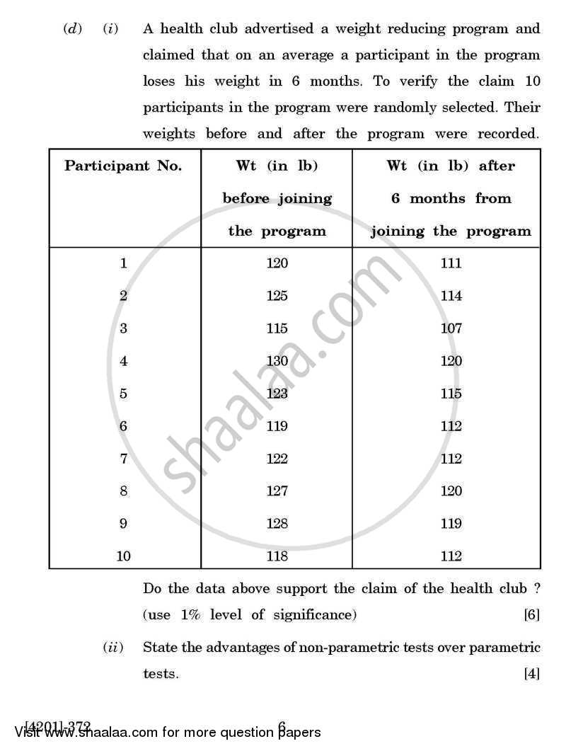 Applied Statistics General Paper 3- Applications of Statistics 2012-2013 - B.A. - 3rd Year (TYBA) - University of Pune question paper with PDF download