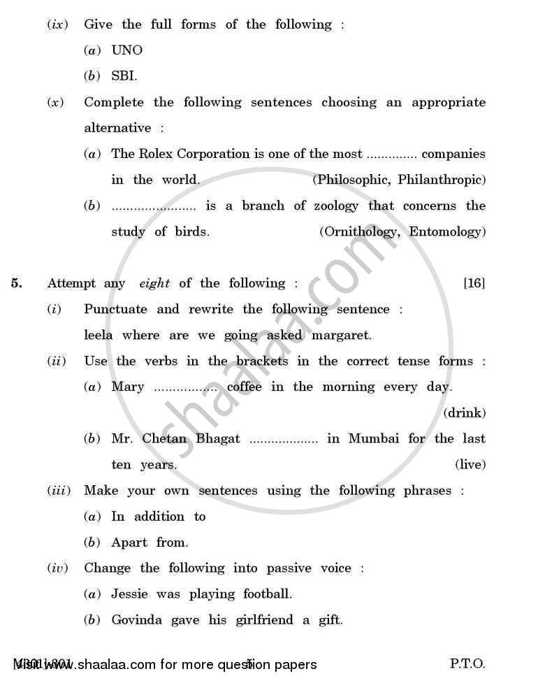 Compulsory English 2012-2013 - B.A. - 3rd Year (TYBA) - University of Pune question paper with PDF download