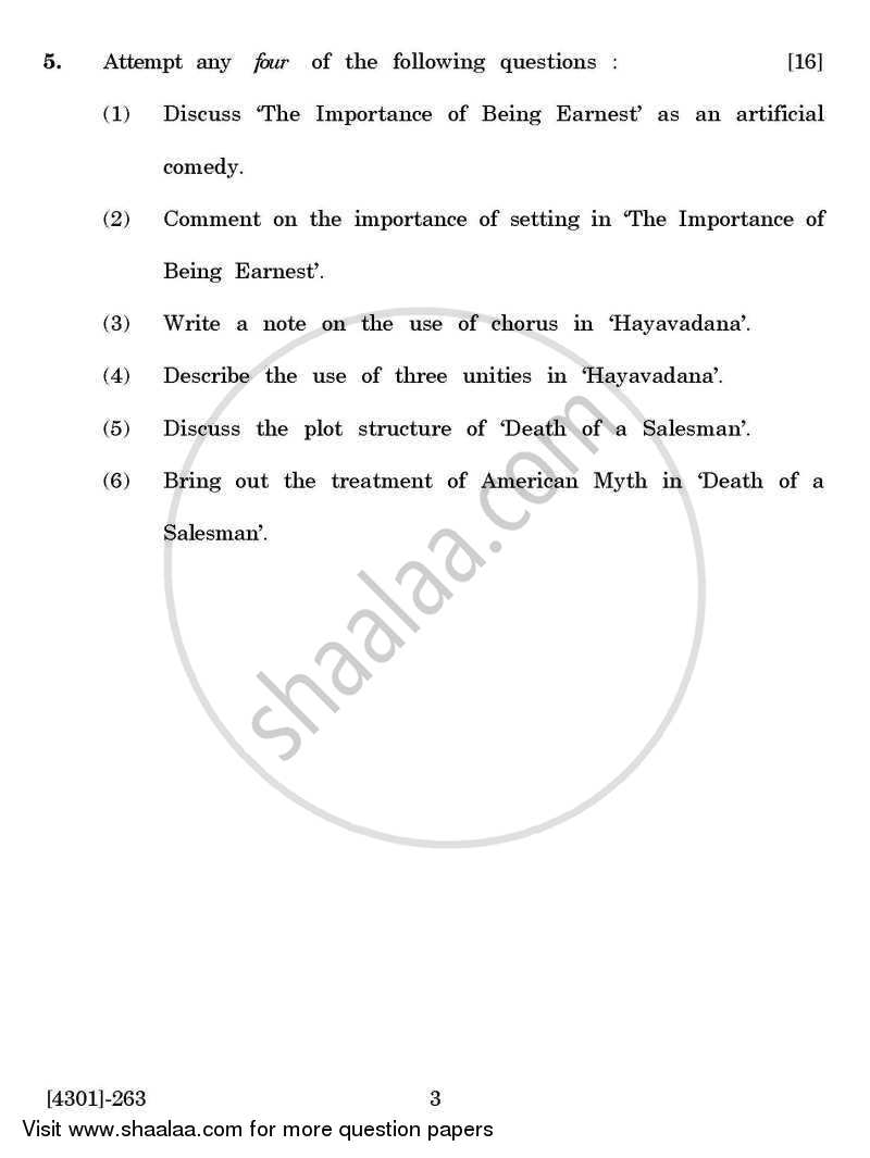 English Special Paper 1- Understanding Drama 2012-2013 - B.A. - 2nd Year (SYBA) - University of Pune question paper with PDF download