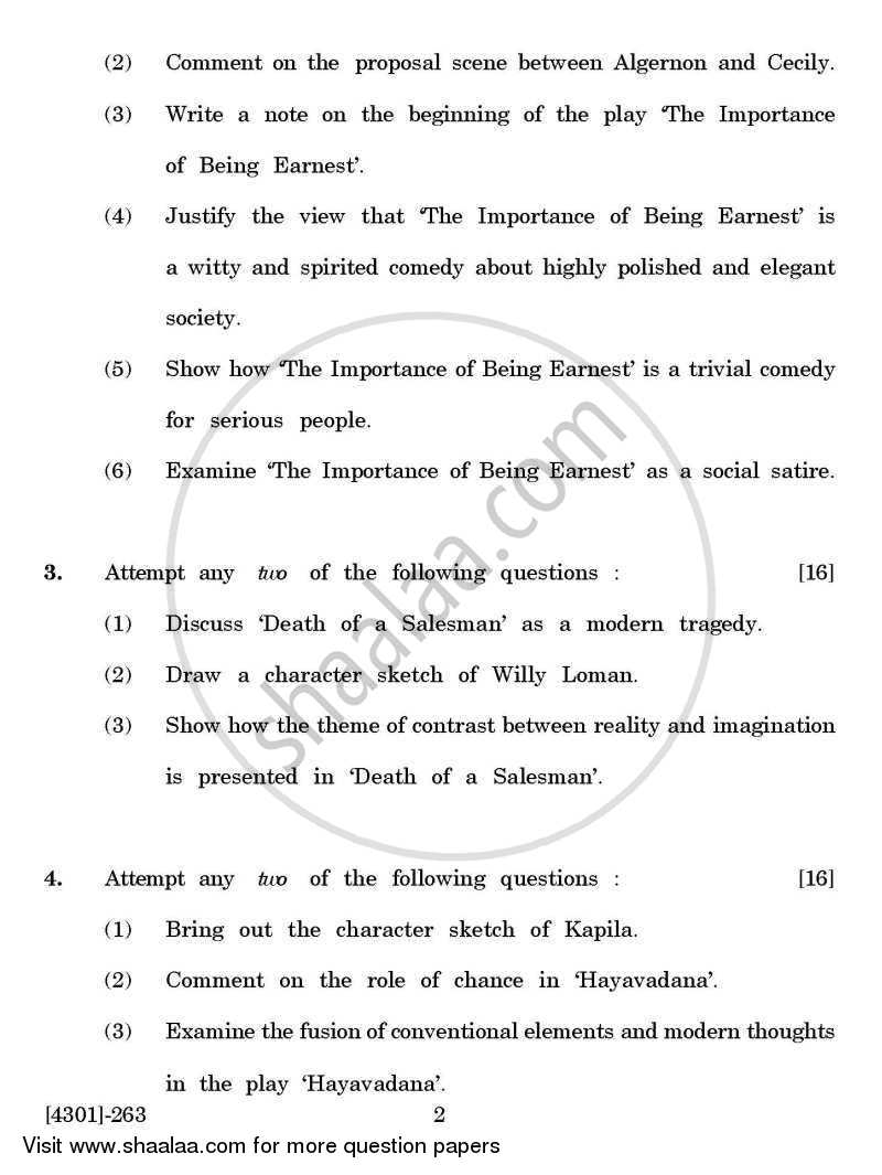 English Special Paper 1- Understanding Drama 2012-2013 - B.A. - 2nd Year (SYBA) - University of Pune question paper with PDF download